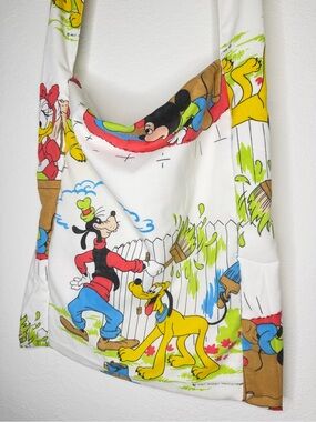 Disney Mickey Mouse / Goofy / Pluto Handmade Tote Bag with Zipper